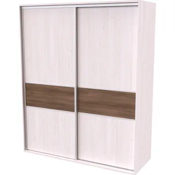 Šatní skříň NÁBYTEK MIKULÍK s.r.o. FLEXI 2 - šatní skříň dveře dělené ltd, 180/200/220 x 220/240cm Šířka: 200cm, Výška: 240cm, Dekor: olše Šířka: 180cm, Dekor: modřín latté