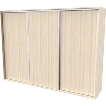 Postel NÁBYTEK MIKULÍK s.r.o. FLEXI 3 - šatní skříň dveře plné, 240/260/280/300 x 220/240cm Šířka: 300cm, Výška: 240cm, Dekor: olše Šířka: 280cm, Dekor: akácie světlá