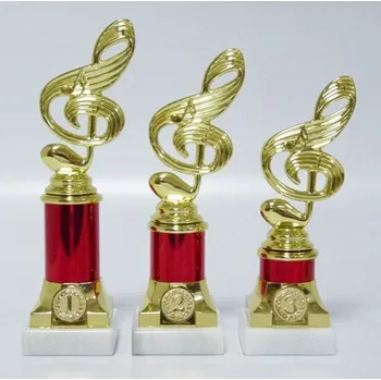 Hudba trofeje 30-F157 DO KOŠÍKU ZADEJTE SOUČET ŠTÍTKŮ !!! - Více informací viz. POPIS v dolní části.
