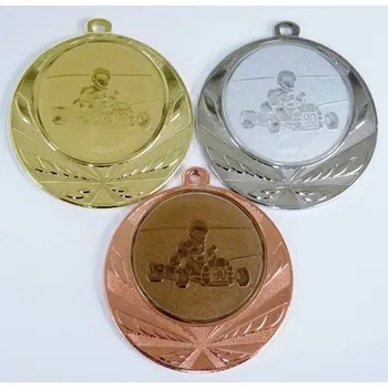 Motokáry medaile D114-119 DO KOŠÍKU ZADEJTE SOUČET ŠTÍTKŮ !!! - Více informací viz. POPIS v dolní části.