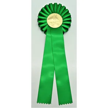 Hlava koně kokarda zelená POTISK STUHY NEPROVÁDÍME. U tohoto výrobku nelze požadovat žádný text.