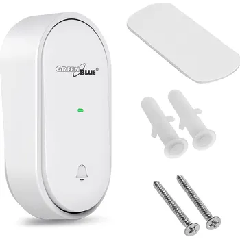 Domovní zvonek Dodatečný kinetický vysílač GreenBlue, pasuje na zvonek GB210, bez baterií, bílý, GB348