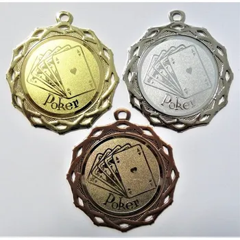 Poker medaile DI7003-181 Zde napište text na štítky a součet zadejte do košíku. Více informací viz.POPIS v dolní části.