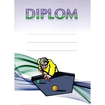 Kulečník diplom A4 č.12 Budete vyplňovat na PC - zde napište BEZ LINEK.