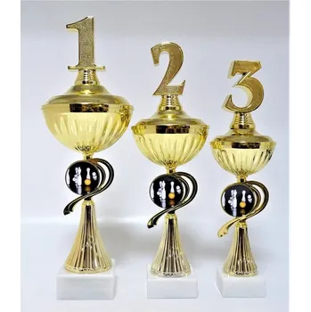 Kuželky poháry 334-L215 Zde napište text na štítky a součet zadejte do košíku. Více informací viz.POPIS v dolní části.