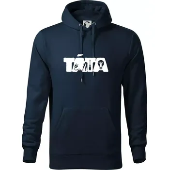Pánská mikina Táta nápis - elektrikář - Mikina pánská Cape s kapucí - L ( Námořní modrá (velmi tmavá - téměř černá) )