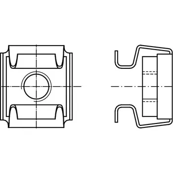 Šroub matice čtyřhran ocel 4.8 M6 27 mm