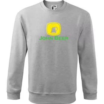 Pánská mikina John Beer - Pivo - Mikina Essential pánská - M ( Světlešedý Melír )