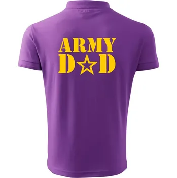 Pánská košile Army dad - Polokošile pánská Pique Polo 203 - 3XL ( Fialová )
