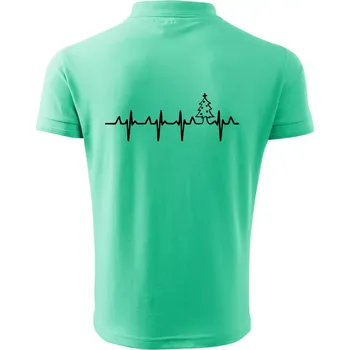 Pánská košile EKG Vánoční stromek - Polokošile pánská Pique Polo 203 - S ( Mátová )