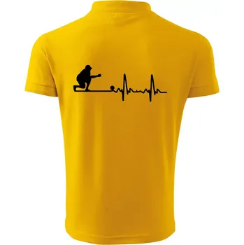 Pánská košile EKG petanque - Polokošile pánská Pique Polo 203 - XL ( Žlutá )