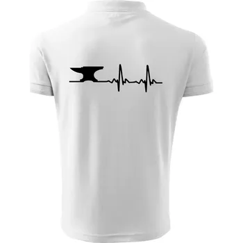 Pánská košile EKG kovář - Polokošile pánská Pique Polo 203 - L ( Bílá )