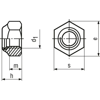 Šroub matice samojistná nerez A2 M16