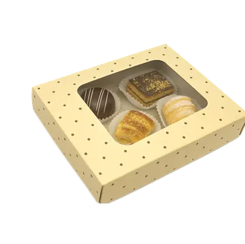 Obalový materiál Dárková svatební krabička s puntíkem 18x15x3,7 cm