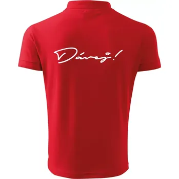 Pánská košile Řekni to - Dávej - Polokošile pánská Pique Polo 203 - 4XL ( Červená )