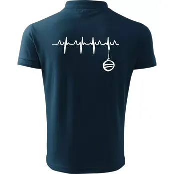 Pánská košile EKG Vánoční ozdoba - Polokošile pánská Pique Polo 203 - 4XL ( Námořní modrá (velmi tmavá - téměř černá) )