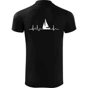 Pánská košile EKG plachetnice - Polokošile Victory sportovní (dresovina) - 3XL ( Černá )