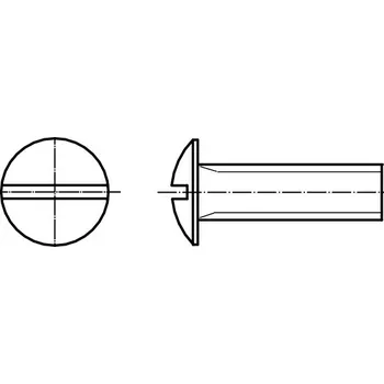 Spojovací materiál šroub půlkulatá hl. ocel 4.6 ZB M6 20 mm