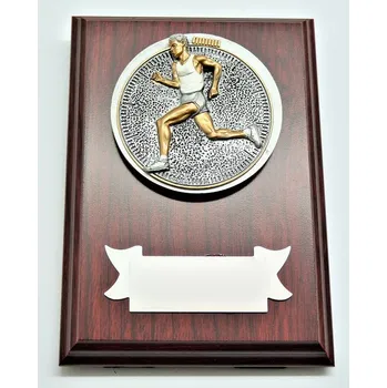 Atlet plaketa H122-G15-FG030 Zde napište text na štítek a zadejte do košíku. Více informací viz.POPIS v dolní části.