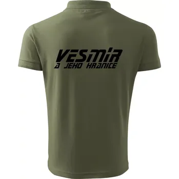 Pánská košile Vesmír a jeho hranice - Polokošile pánská Pique Polo 203 - XL ( Khaki )