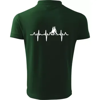 Pánská košile EKG tango - Polokošile pánská Pique Polo 203 - 4XL ( Lahvově zelená )