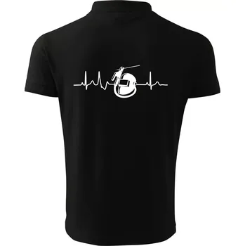 Pánská košile EKG svářeč - Polokošile pánská Pique Polo 203 - L ( Černá )