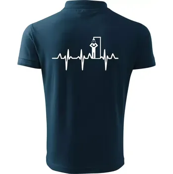 Pánská košile EKG otužování sprcha - Polokošile pánská Pique Polo 203 - 3XL ( Námořní modrá (téměř černá) )