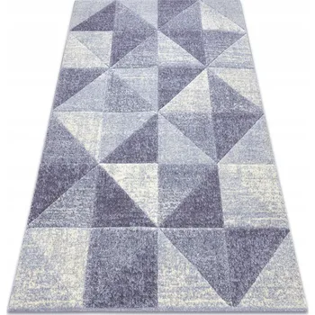 Koberec Koberec Feel 5672/17944 trojúhelníky béžové/fialové 180 x 270 cm