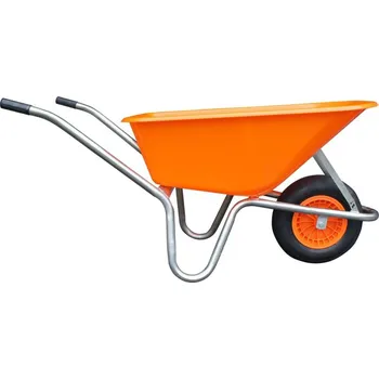 Kolečko Kolečko LIVEX 100l, pozinkovaný rám, oranžová korba (nosnost 100kg)