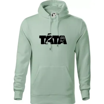 Pánská mikina Táta nápis - svářeč - Mikina pánská Cape s kapucí - 5XL ( Sage )