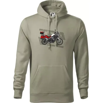 Pánská mikina Cestovní enduro červená - Mikina pánská Cape s kapucí - 5XL ( Light khaki )