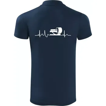 Pánská košile EKG radiologie - Polokošile Victory sportovní (dresovina) - L ( Námořní modrá (velmi tmavá - téměř černá) )