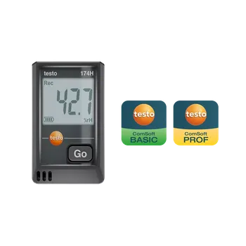 testo 174 H - testo 174 H - Mini záznamník pro měření teploty a vlhkosti s USB-C a softwarem pro PC