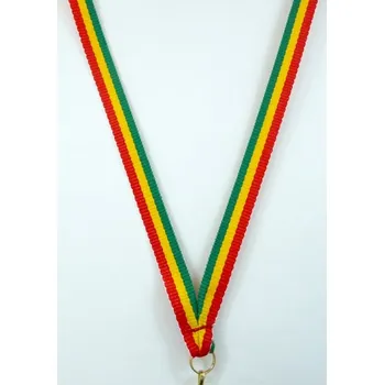 Stuha CHINA Stuha zeleno-žluto-červená - ÚZKÁ