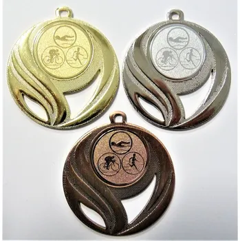 Triatlon medaile DI5006-74 Zde napište text na štítky a součet zadejte do košíku. Více informací viz.POPIS v dolní části.