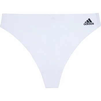 Kalhotky adidas Logo Thong Womens White 18 (2XL)