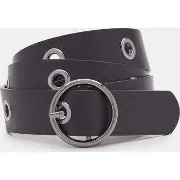 Opasek Sinsay - Pásek z imitace kůže se stříbrnou sponou - černá - 3297O-99X - 3297O-99X-XS-6