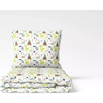 Povlečení Dětské bavlněné povlečení Dinosauří svět 140x200+70x90