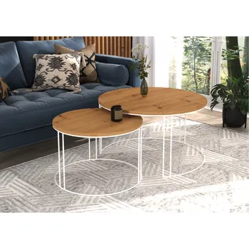 Konferenční stolek ADRK Konferenční stolek ETTA W-A 75, dub artisan/bílá