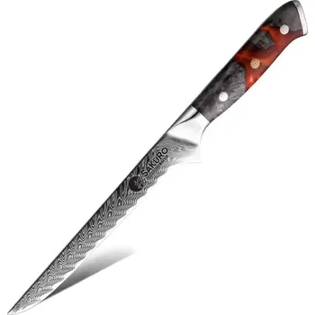 Kuchyňský nůž Vykošťovací nůž z damaškové oceli SaKuRo Sakai 15,2 cm