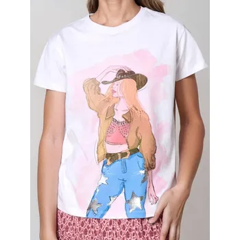 Sinsay - Tričko s potiskem - bílá - 571EU-00X - 571EU-00X-XS