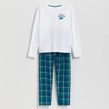 Dětská móda Reserved - Dvoudílné pyžamo - bílá - 580GC-00X - 580GC-00X-U14