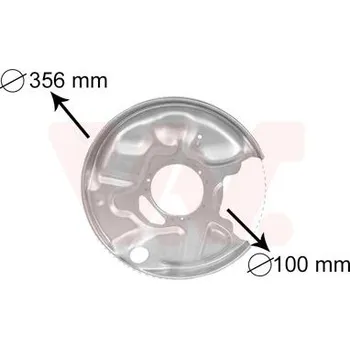 Brzdový kotouč Ochranný plech proti rozstřikování, brzdový kotouč VAN WEZEL 3029374