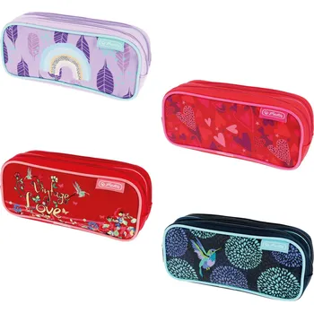 Penál Pouzdro dvojité, mix motivů holky - Jednorožec hlava