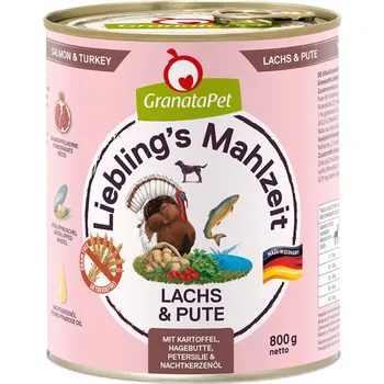 Krmivo pro psa 6x800g GranataPet Liebling's Mahlzeit - Losos & krůta