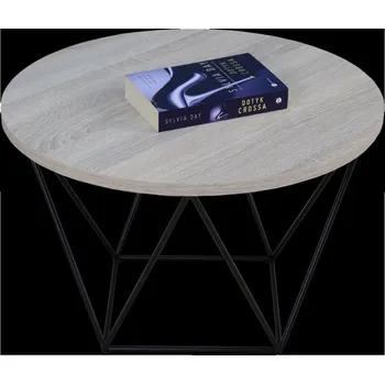 Konferenční stolek ADRK Konferenční stolek LIAM B-S 55, dub sonoma/černá