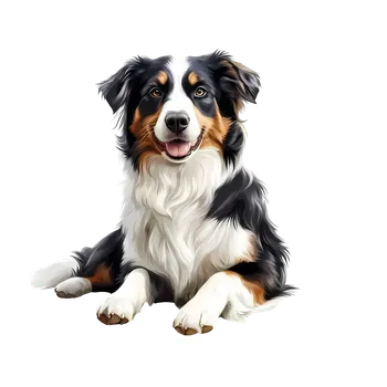 samolepka UV samolepka se psem Border kolie 6x5 (UV samolepka s plemeny psů , plemena )