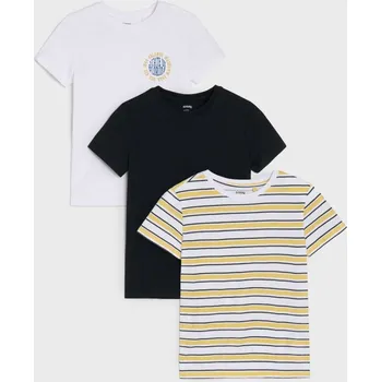 Chlapecké oblečení Sinsay - Sada 3 triček - bílá - 821EY-00X - 821EY-00X-140