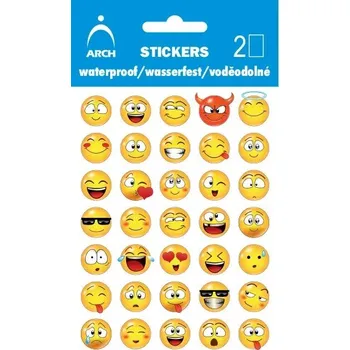 samolepka Voděodolné samolepky - SMAJLÍCI VĚTŠÍ