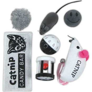 Hračka pro kočku Juko Hračka kočka mix s šantou (7 ks)
